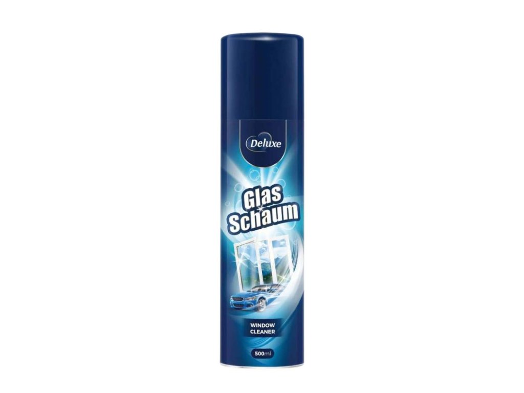 Deluxe Schaum 500ml Glas čistiaca pena na sklenené povrchy