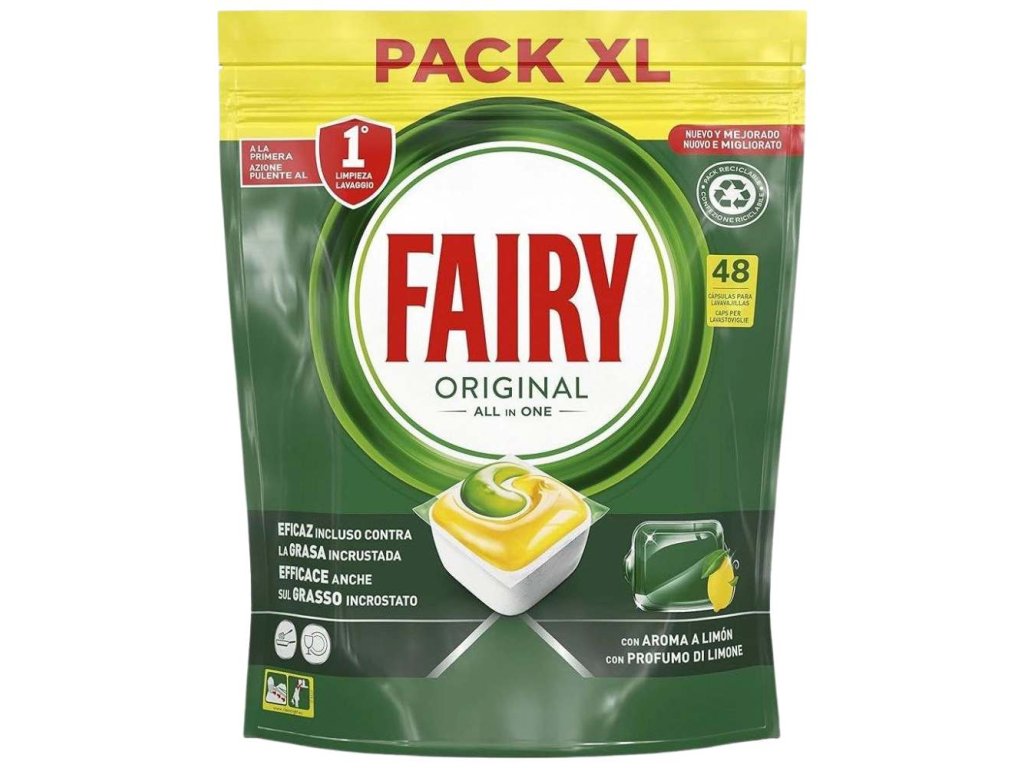 Fairy Original All in One 48s Lemon kapsule do umývačky