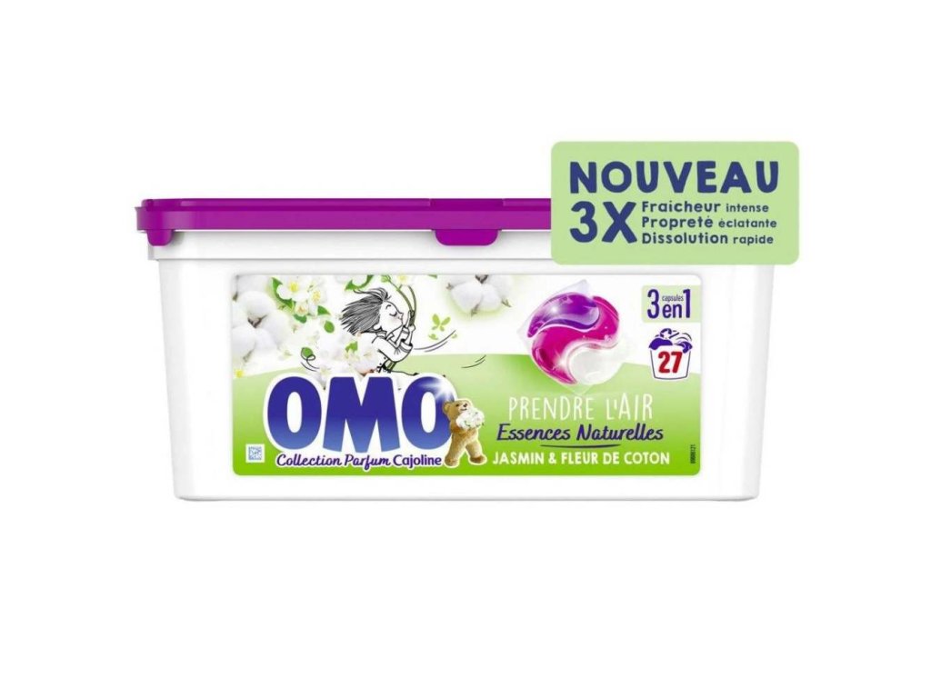 OMO kapsule na pranie 3v1 Jasmin & Fleur De Coton 27ks