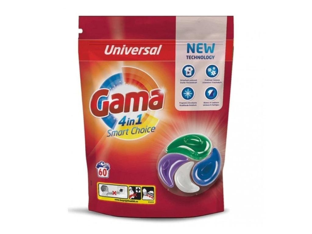 Gama 4v1 universal pracie gélové kapsule 60ks