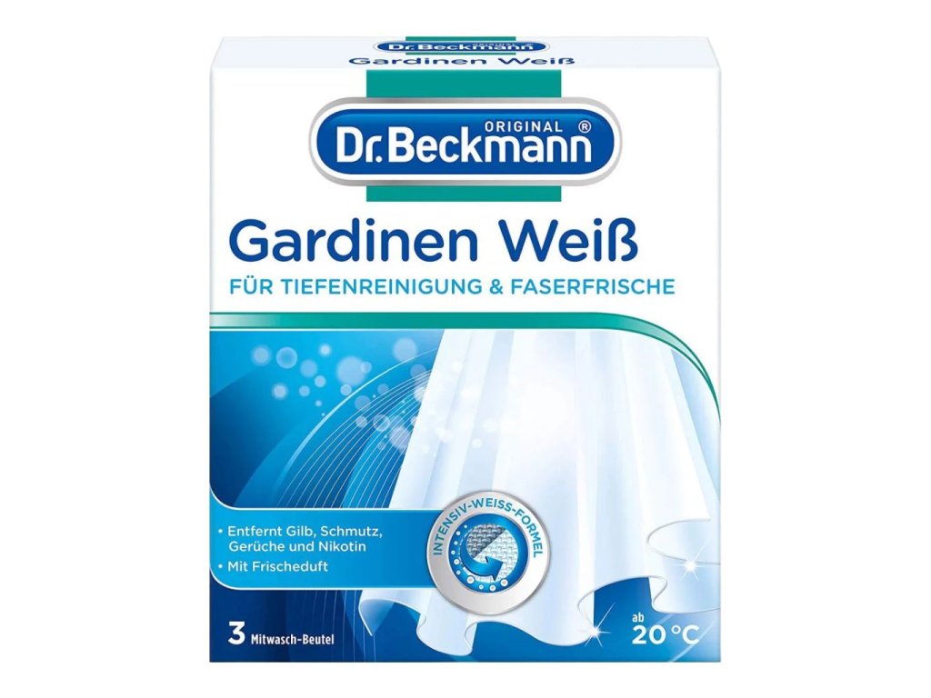 Dr.Beckmann Gardinen Weis čistič záclon 3x40g