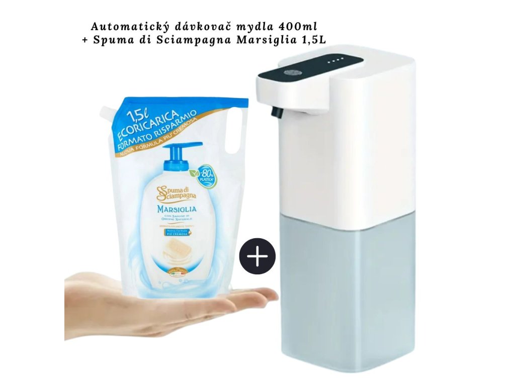Automatický dávkovač mydla + Marsiglia 1,5L