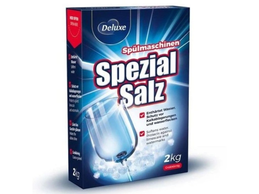 Deluxe Spezial Salz 2kg Soľ do umývačky 1,2 kg