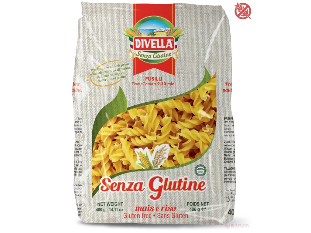Bezlepkové fusilli z kukurice a ryže v 400g balení