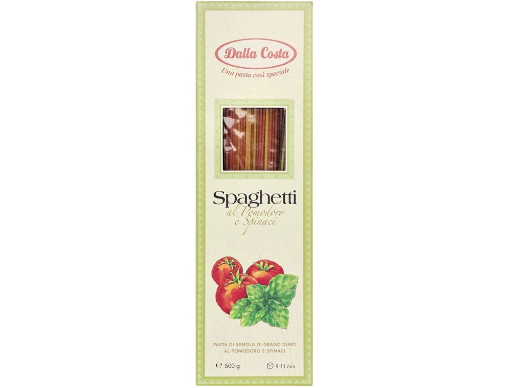 Špagety s paradajkou a špenátom 500g 2
