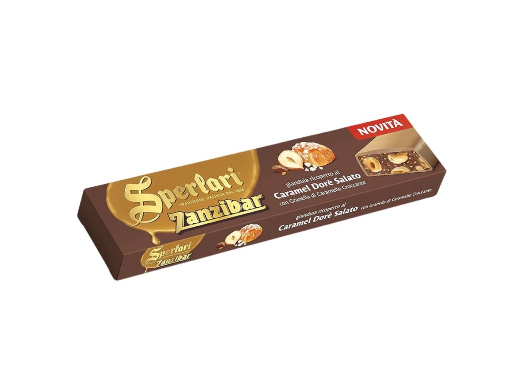ZANZIBAR Gianduia obalená v slanom karamele 250g