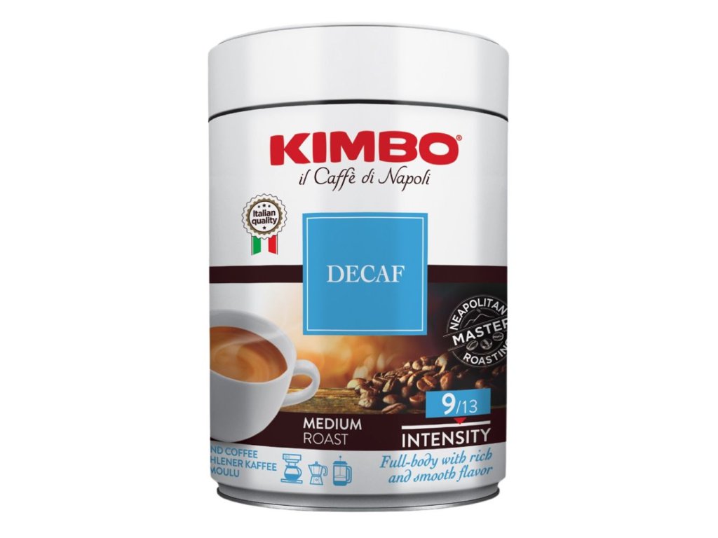 Káva bez kofeínu 250g KIMBO
