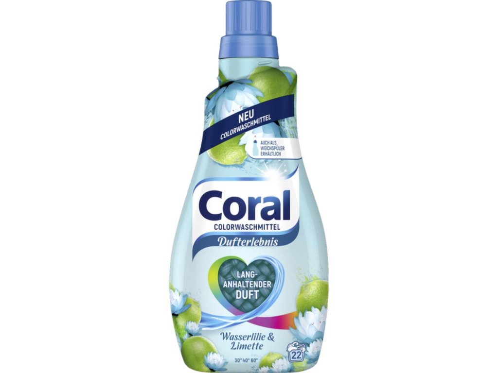 Coral Wasserlilie & Limette gél 1,1 L 22 praní - tekutý
