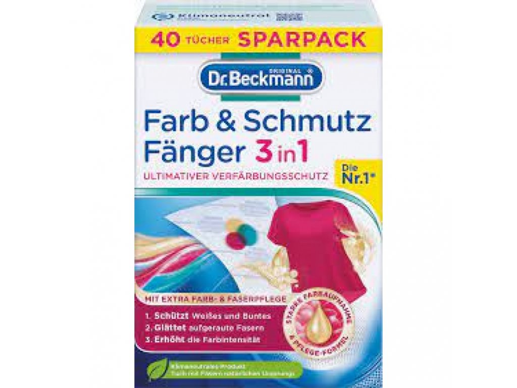 Dr.Beckmann Farb & Schmutz Fänger - utierky zachytávajúce farbu 40ks / bal