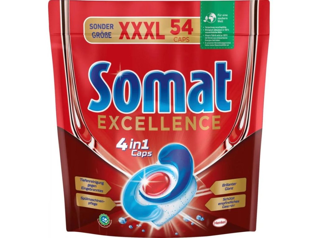 Somat Excellence 4in1 kapsule do umývačky riadu 54ks:bal