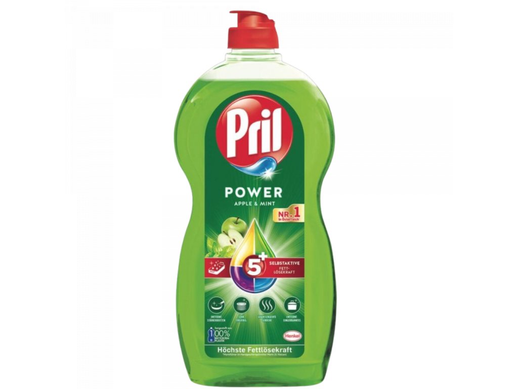 Pril Power Fresh - Prípravok na umývanie riadu jablko & mäta 1,2 L