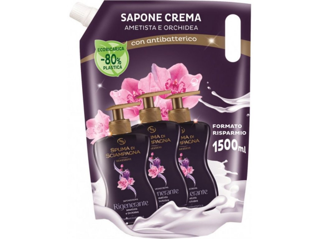 Spuma di Sciampagna Ametista e Orchidea - Tekuté mydlo 1500ml