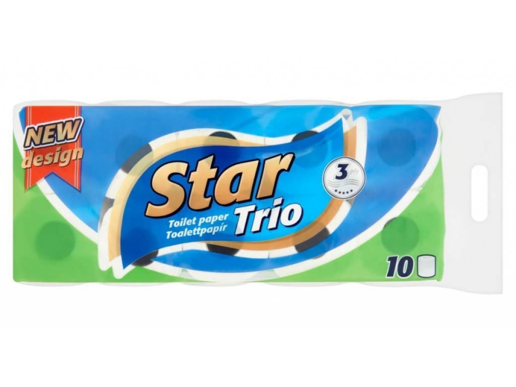 Star Trio (HU) - toaletný papier 3rvst. 10ks / bal