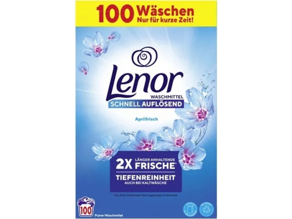 Lenor Waschpulver Aprilfrisch 6 kg 100 praní - sypaný