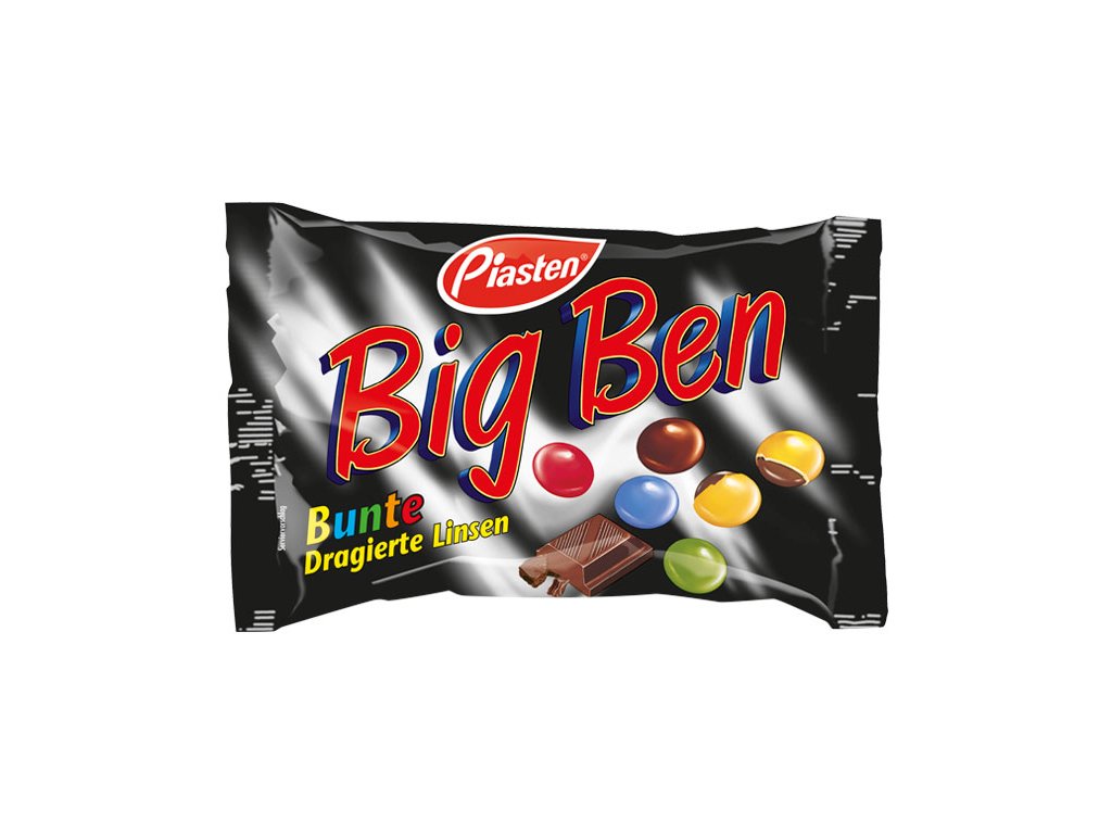 Lentilky Piasten Big Ben Bunte Dragierte Linsen 200g