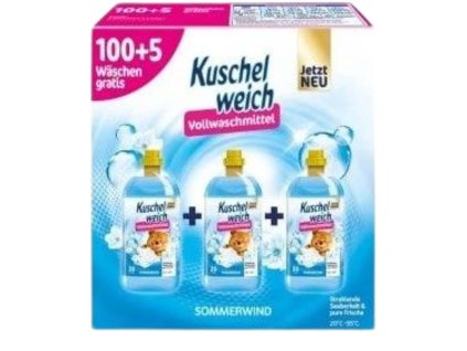 Kuschelweich prací gel 3x1,925L 105W Sommerwind universal