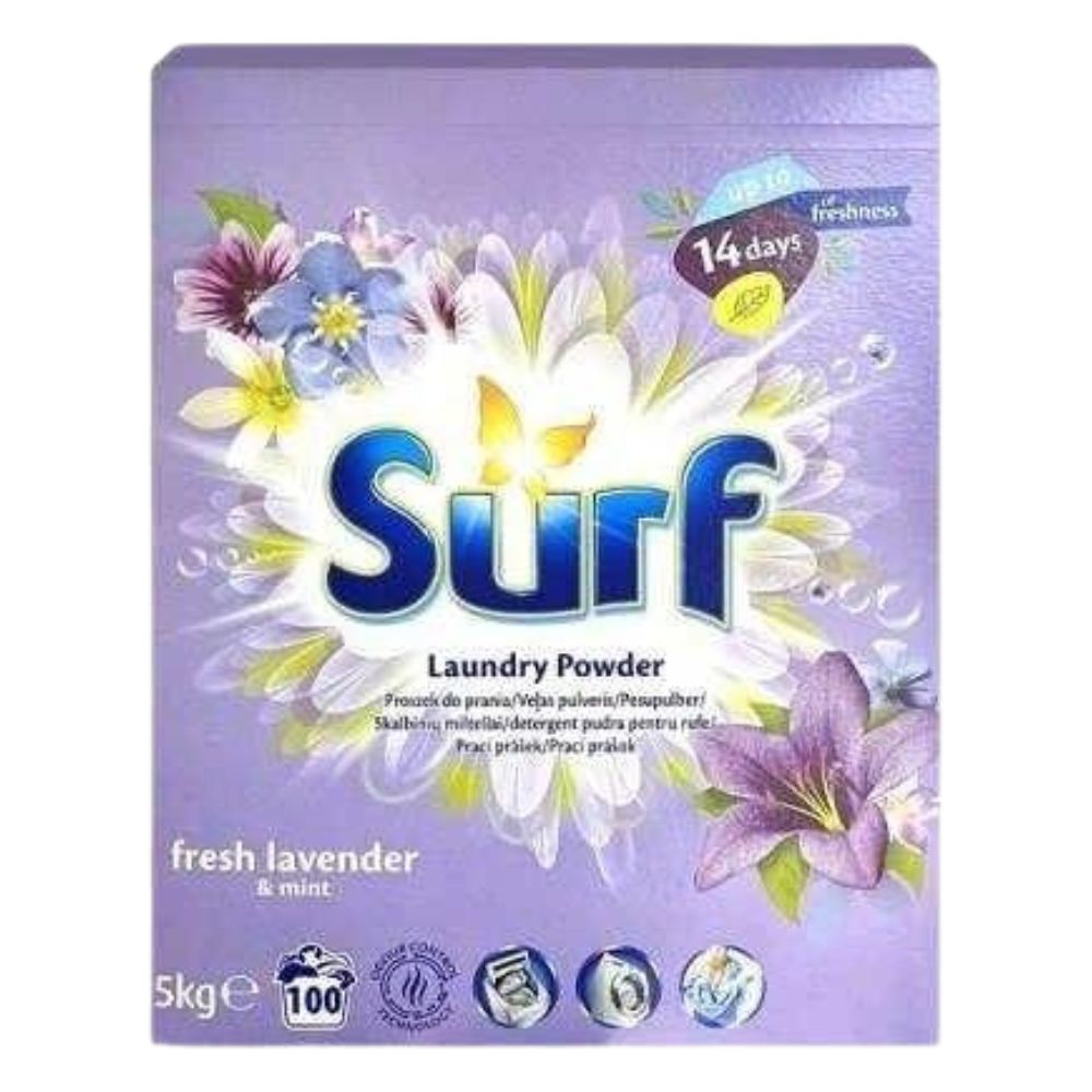 Surf prací prášok Uni 5kg Fresh Lavender - 100 praní