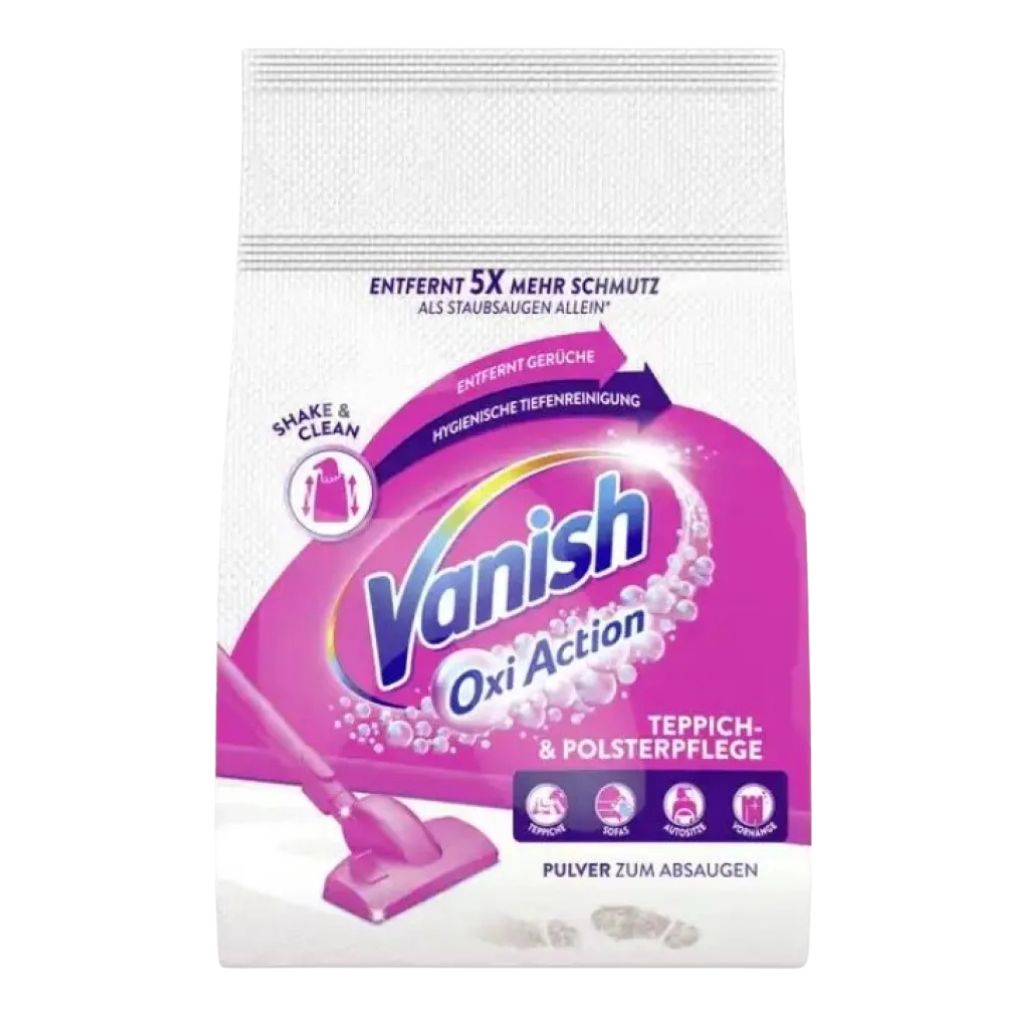 Vanish OxiAction Teppich - čistiaci prášok na koberce a čalúnenie 820g