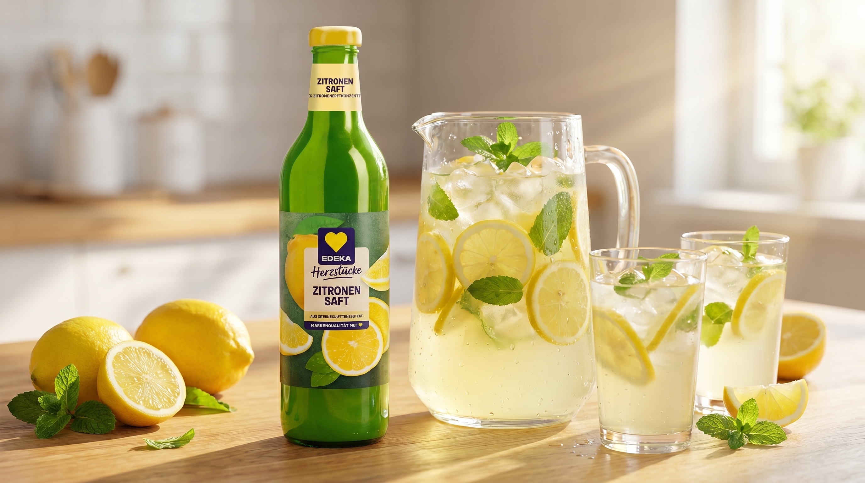 Domácí limonáda: rychlý letní recept s citronem a mátou