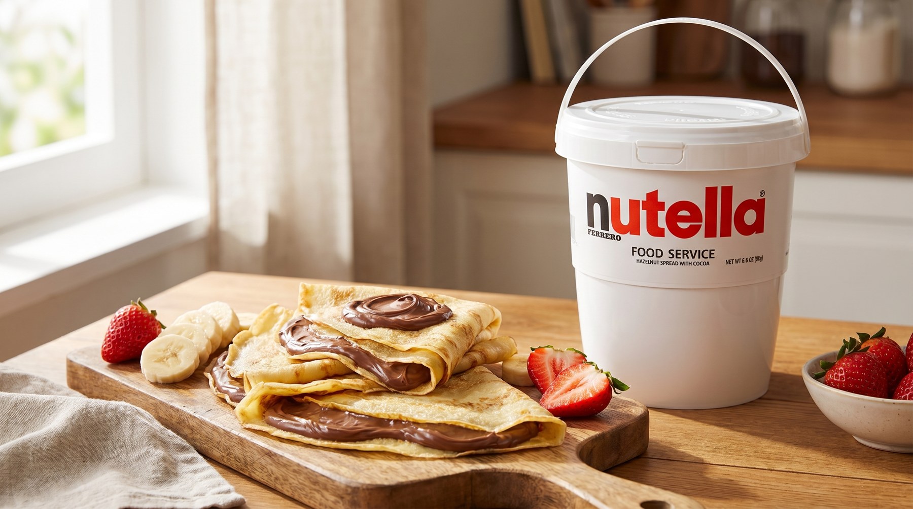 Palačinky recept: jemné těsto a Nutella 3 kg pro celou rodinu