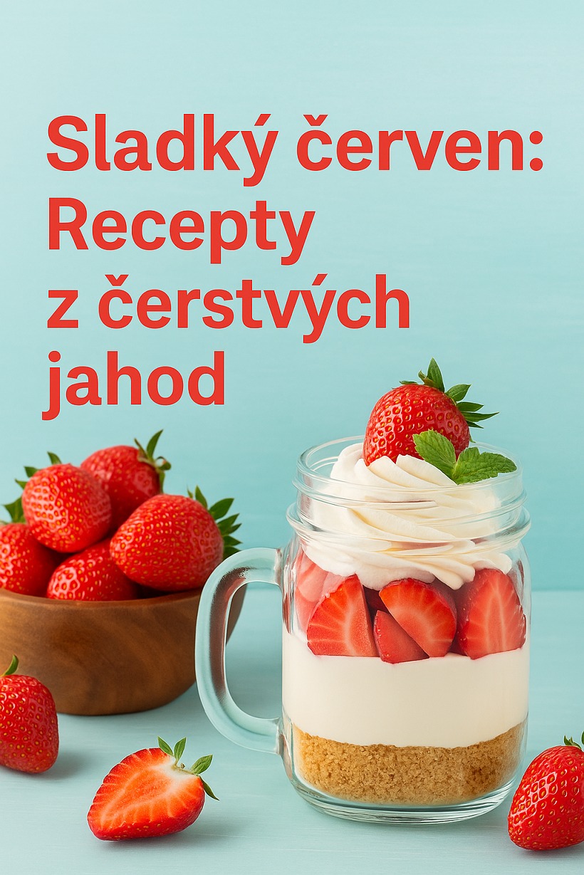 Sladký červen: Recepty z čerstvých jahod, které si zamiluje celá rodina