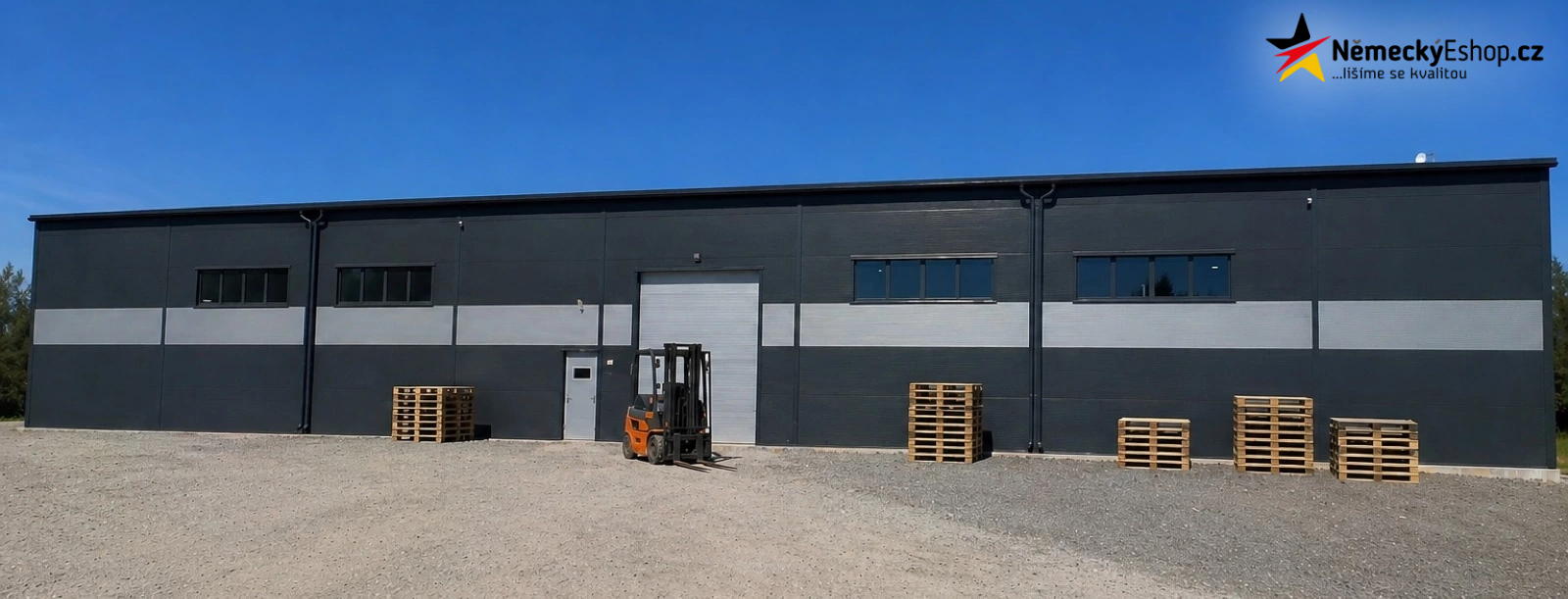 Nová moderní skladová hala NěmeckýEshop.cz o rozloze 2 000 m²
