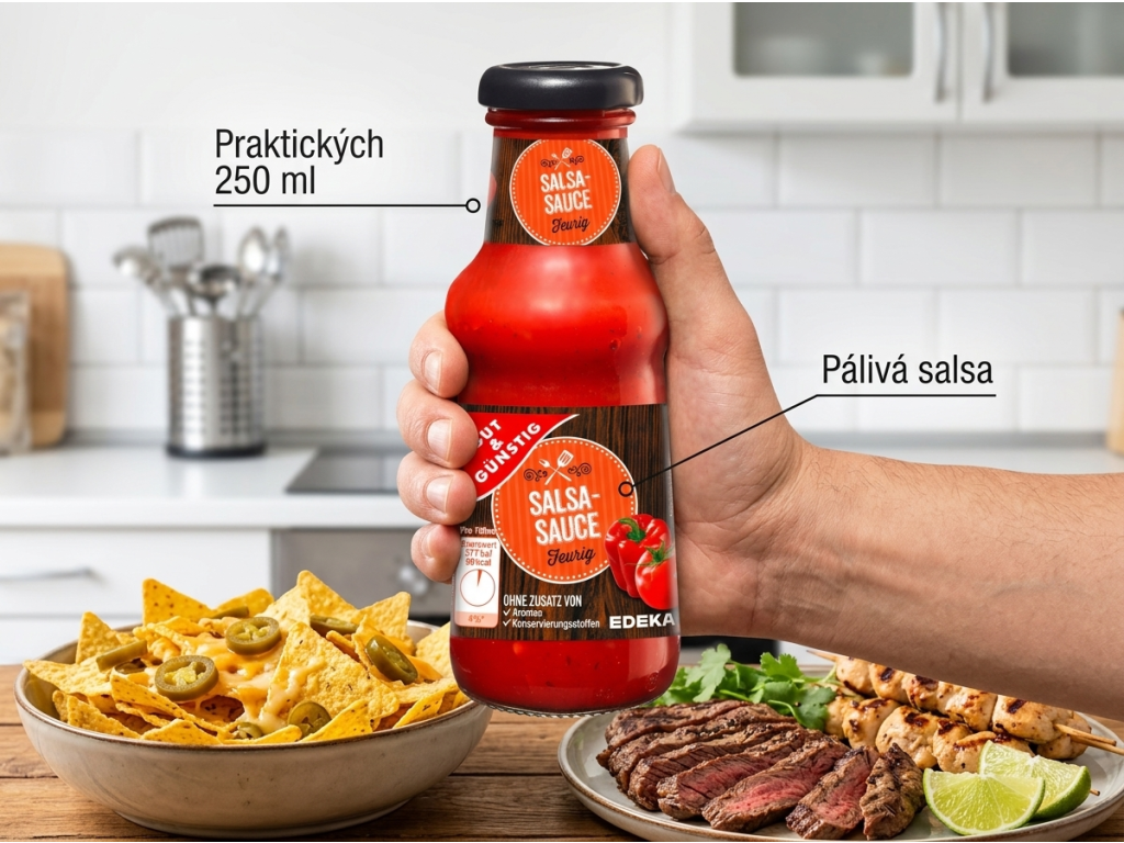 G&G Salsa omáčka v ruce