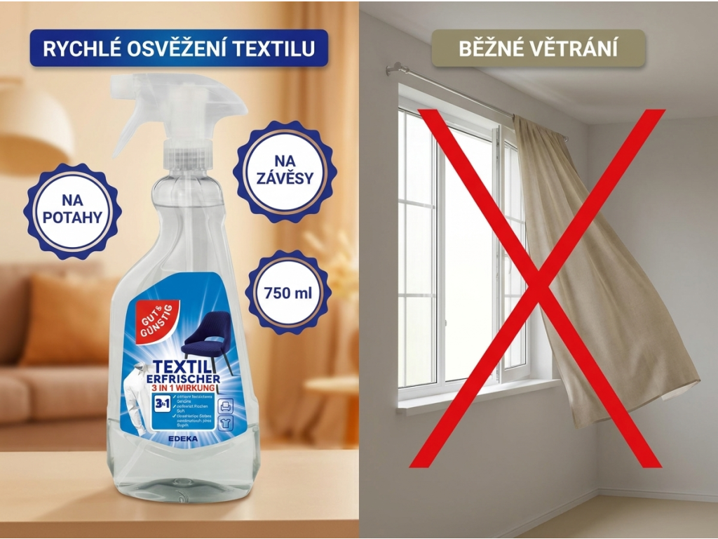 Srovnání G&G Osvěžovač textilních materiálů 750 ml