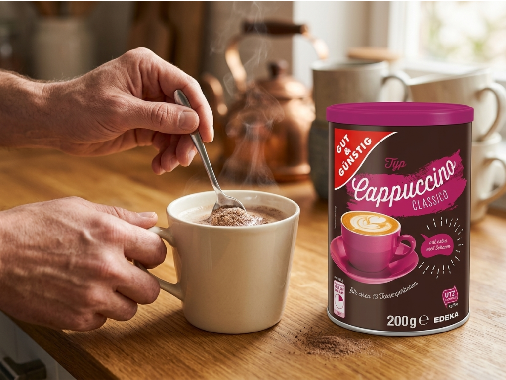 G&G CAPPUCCINO CLASSICO 200 g při přípravě