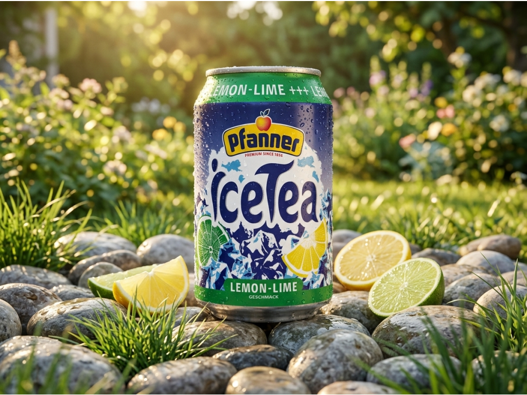 Pfanner Eistee Lemon 0,33l - osvěžení v letním prostředí