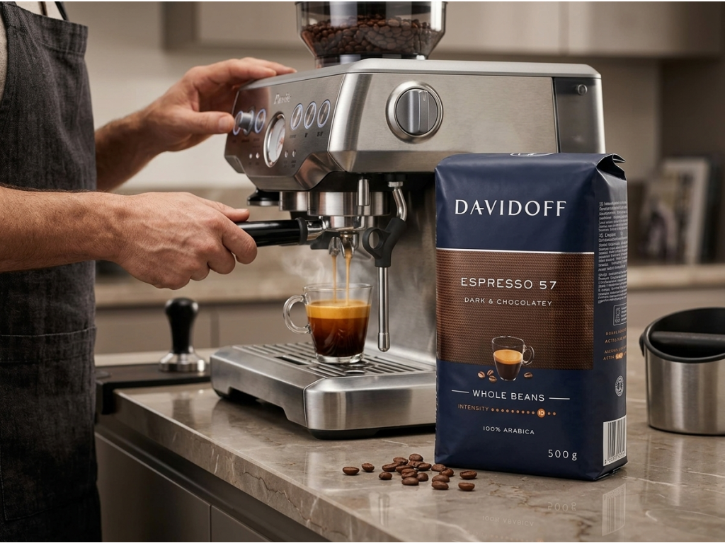 Davidoff Espresso Intense 57 - příprava espressa