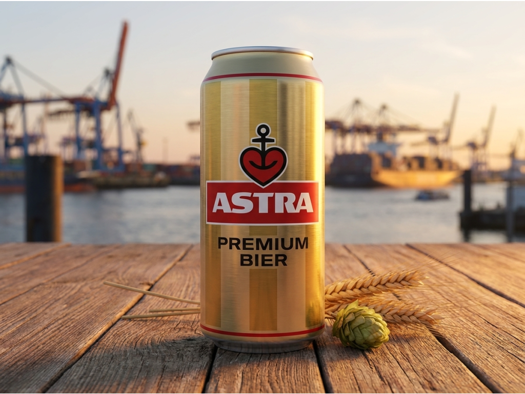 Astra prémiový ležák 4,9% 330ml v přirozeném prostředí