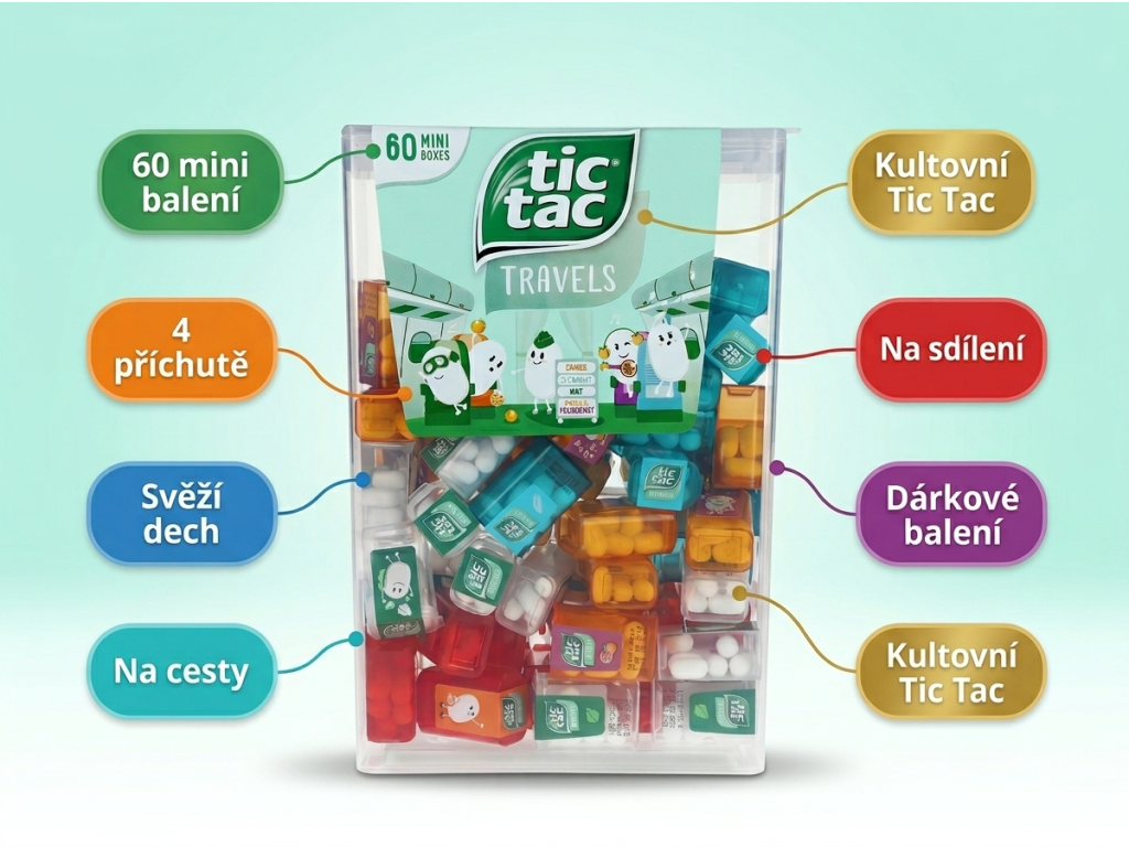Tic Tac Maxi Pack 228g - přehled výhod