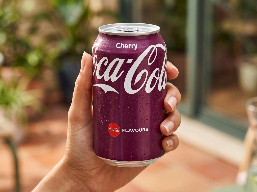 Coca-Cola Cherry 0,33 l v ruce