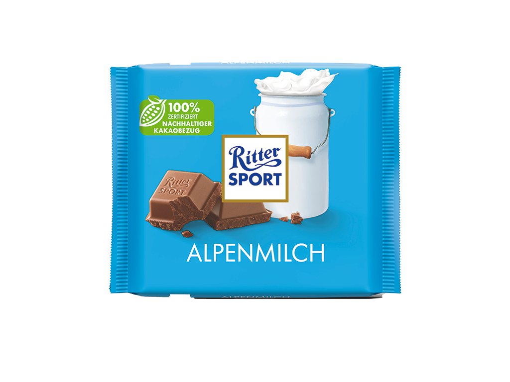 Ritter Sport čokoláda s alpským mlékem 100g
