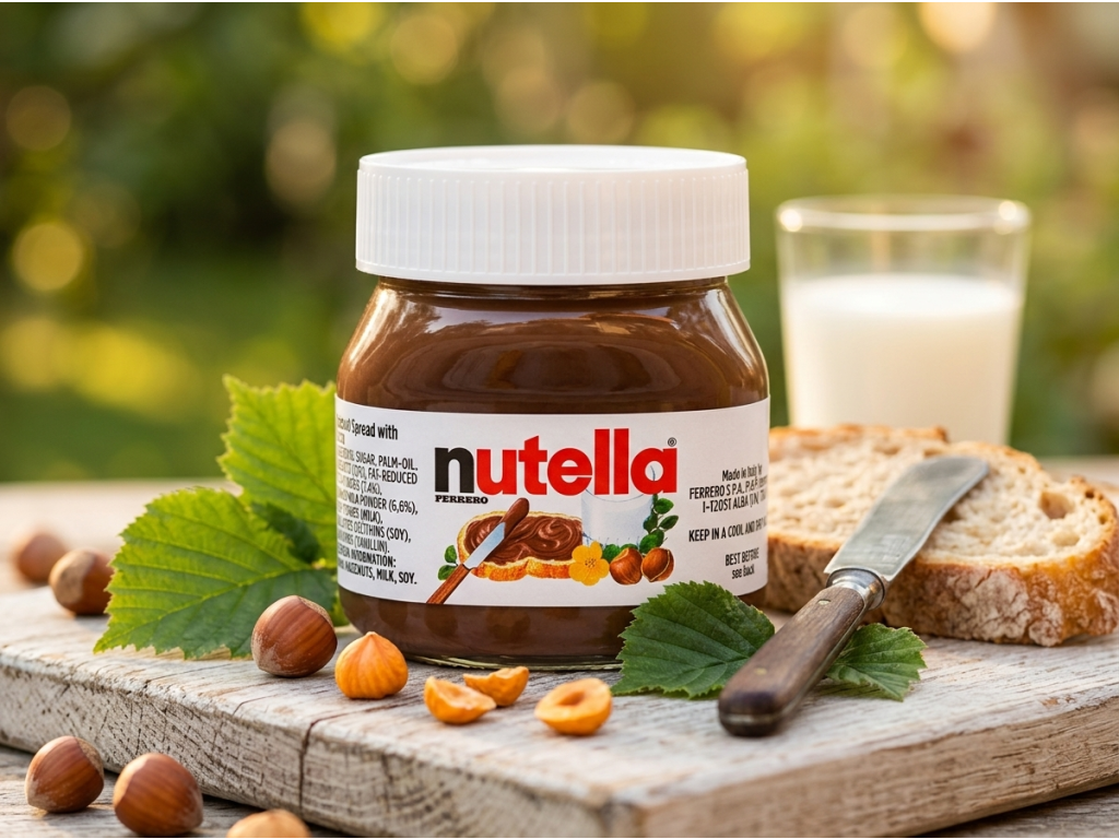 Nutella Mini 25g v přírodním prostředí
