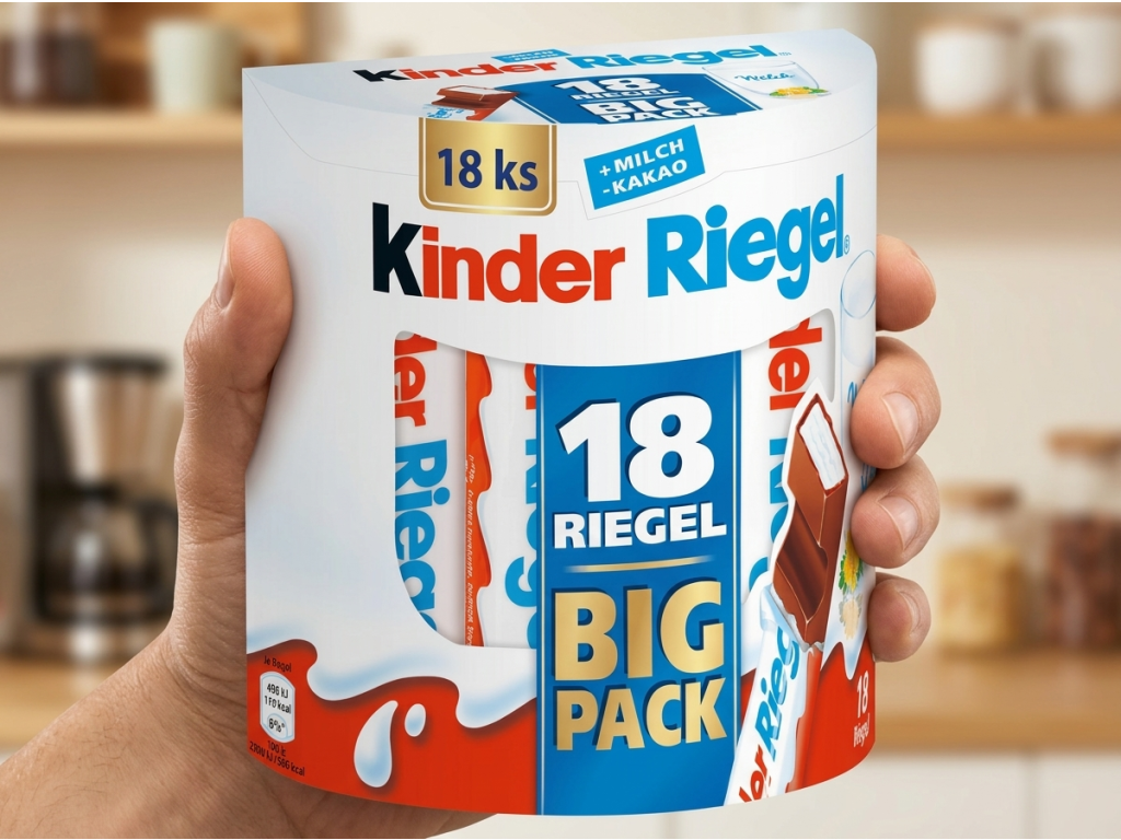 Kinder Riegel Big Pack v ruce