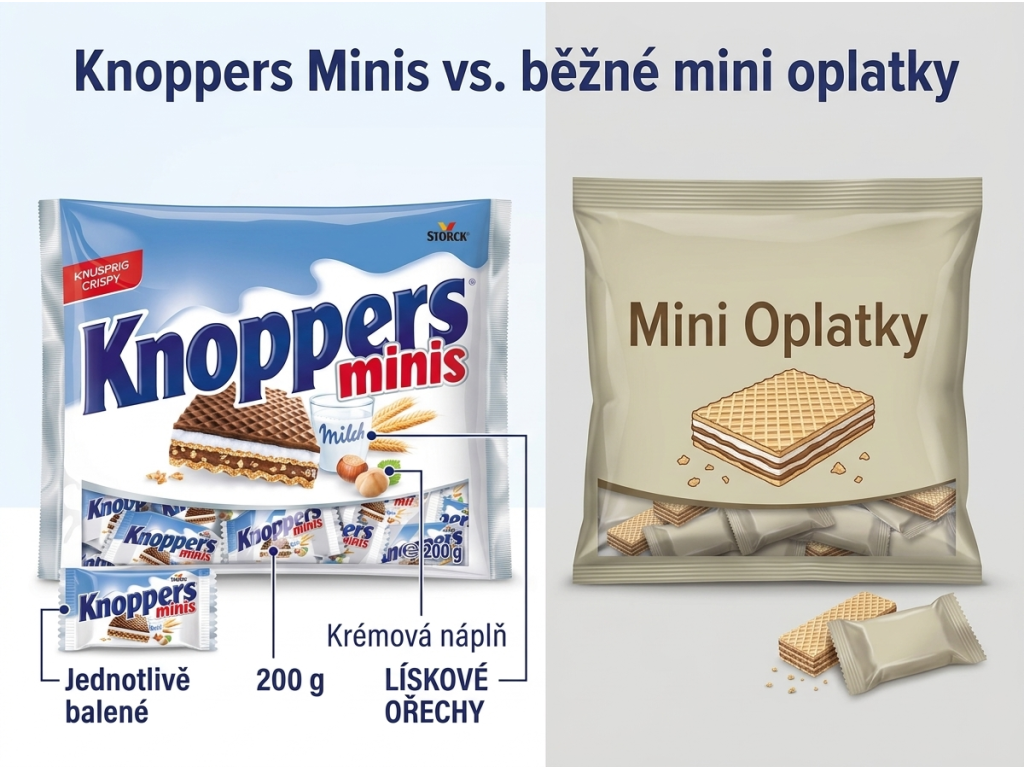 Srovnání Knoppers Minis