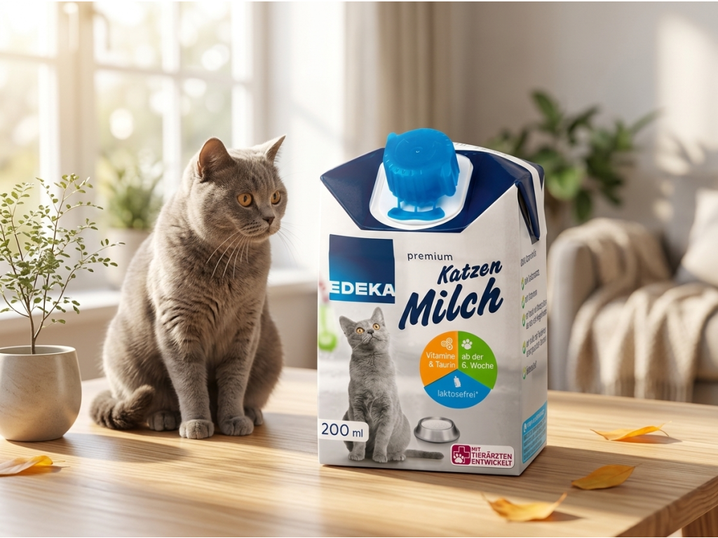 Edeka kočičí mléko v domácím prostředí
