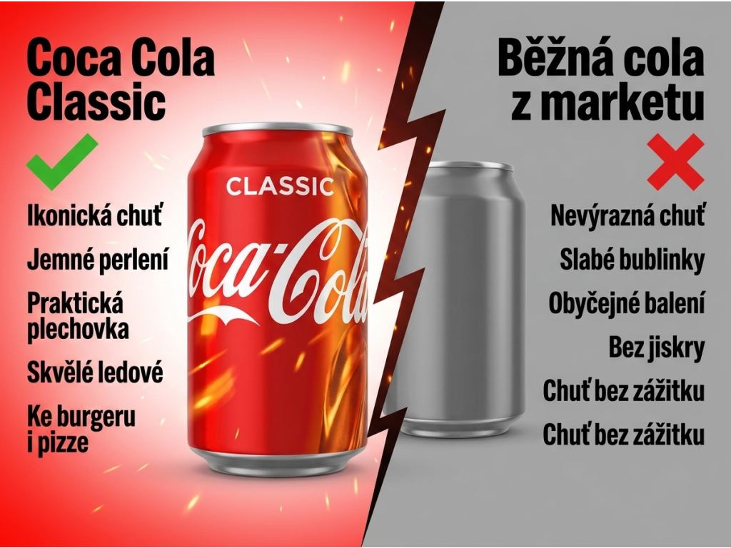 Coca Cola Classic 0,33l - srovnání