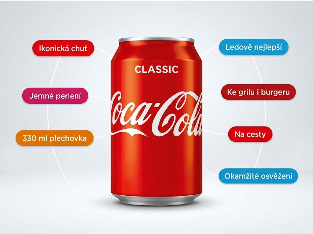 Coca Cola Classic 0,33l - hlavní benefity