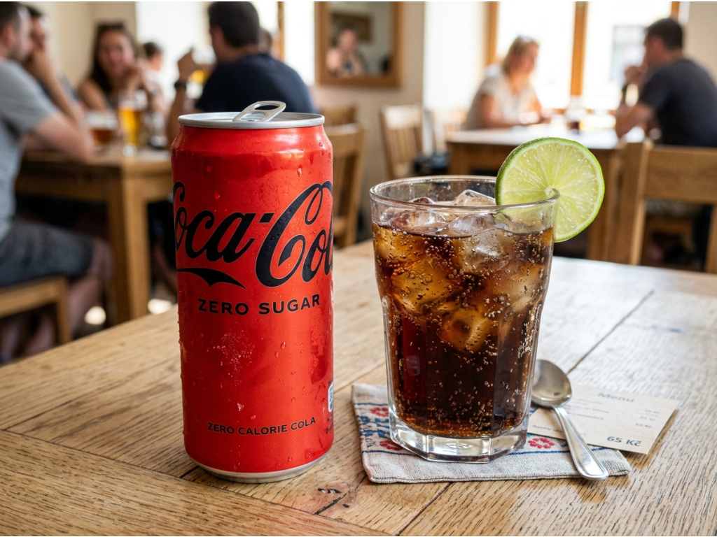 Coca-Cola Zero Sugar s ledem