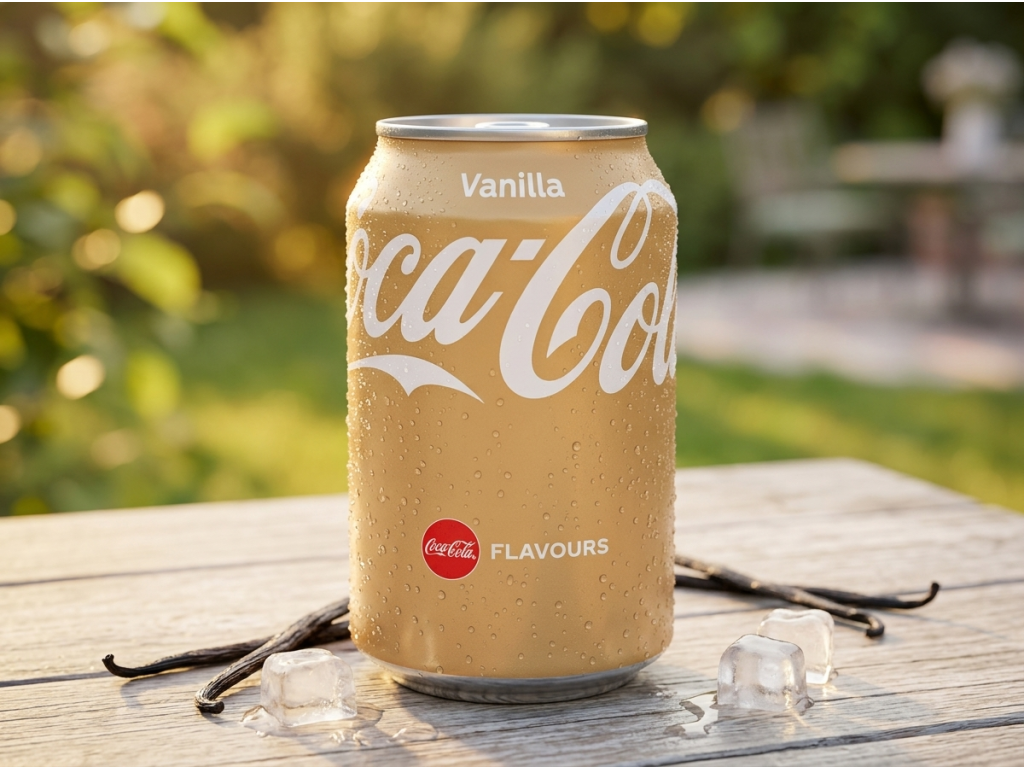 Coca Cola Vanilla 0,33l - lifestyle v přírodním kontextu