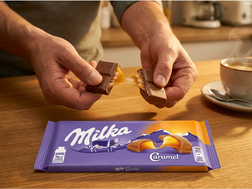 Milka Caramel 100 g - sdílení