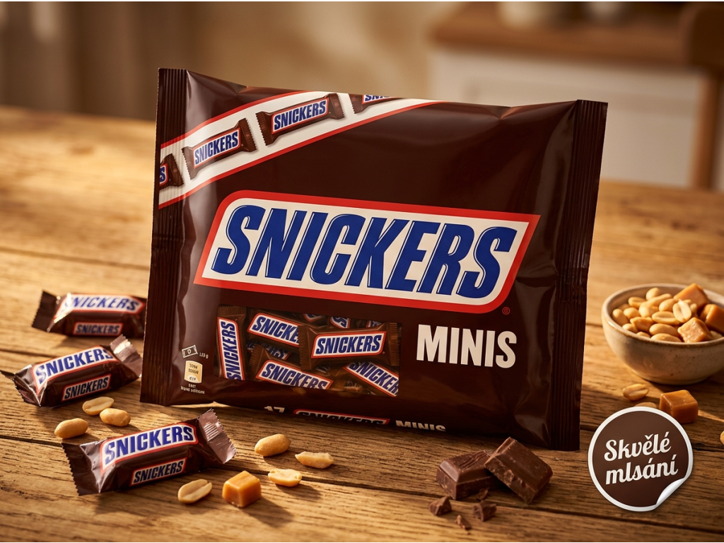 Snickers Minis na stole