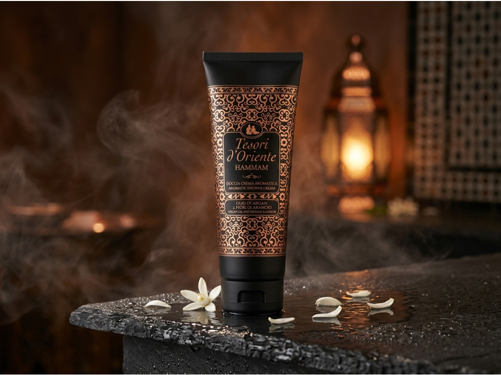 Tesori d'Oriente sprchový krém Hammam 250 ml - lifestyle v hammam stylu
