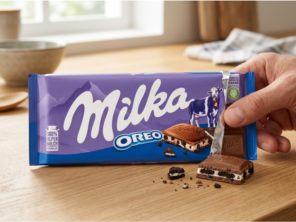 Milka Oreo 100 g při ochutnání
