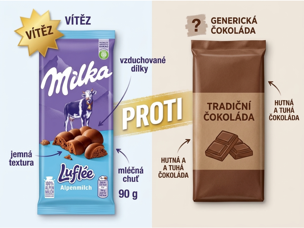Srovnání Milka Luflée