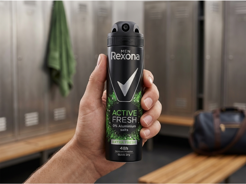 Rexona Men Active Fresh - produkt v ruce