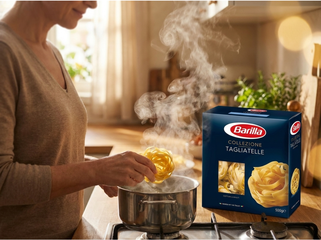 Barilla Tagliatelle 500 g - vaření v kuchyni